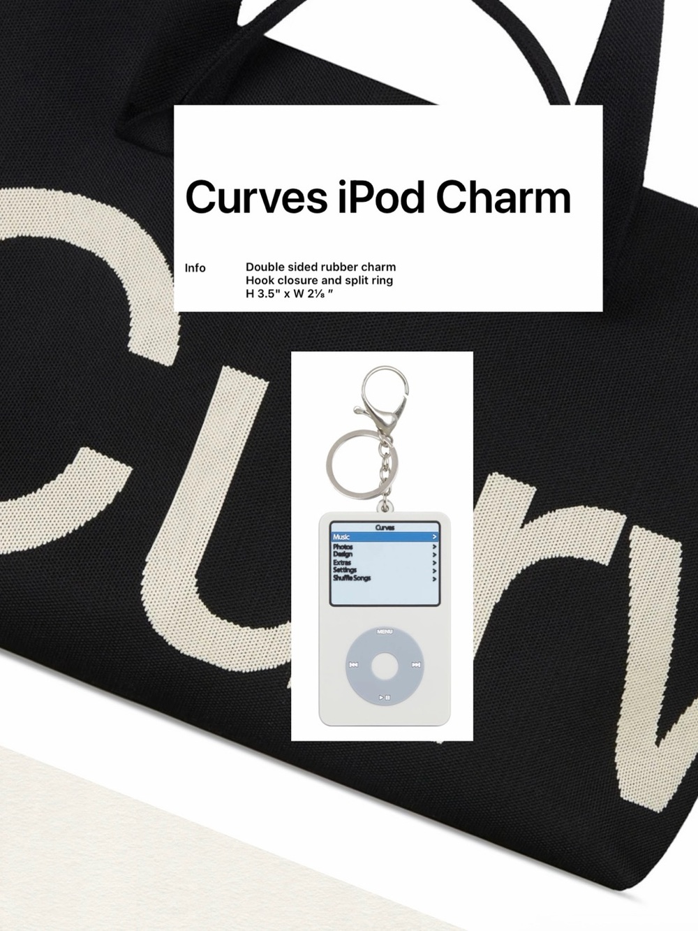 Curves by Sean Brown iPod Charm